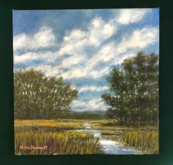 MARSH VIEW - oil 12X12 (SOLD)