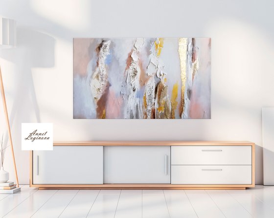 Abstract Wall Art Gold leaf painting