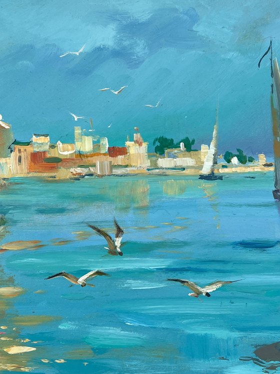 Seashore with Boats