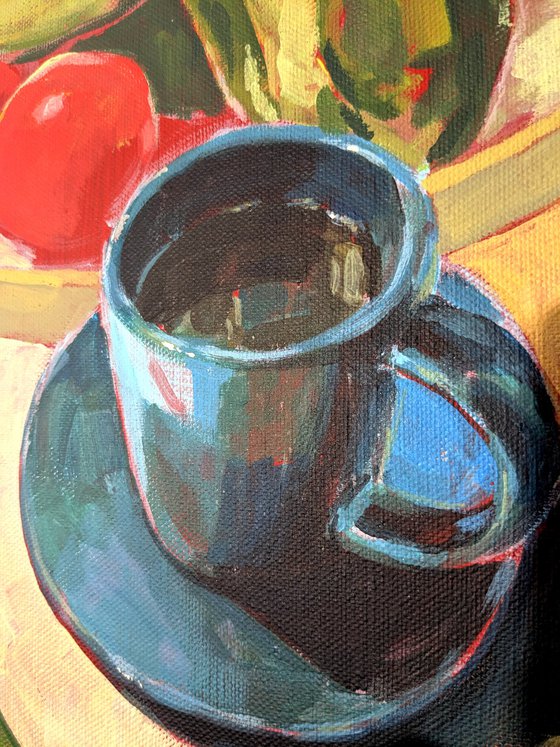 Coffee, peppers, tomatoes