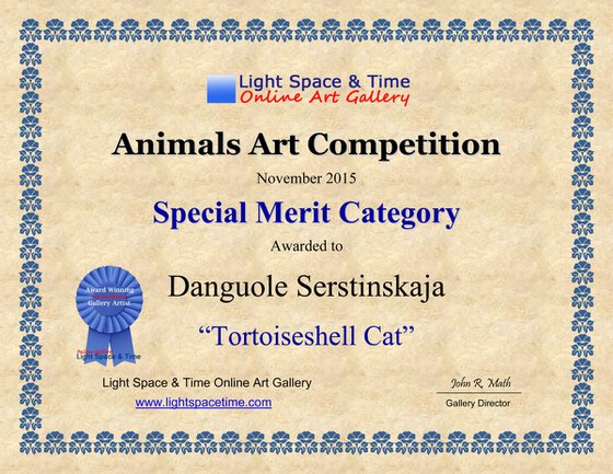 American Art Awards Winner "Tortoiseshell Cat"