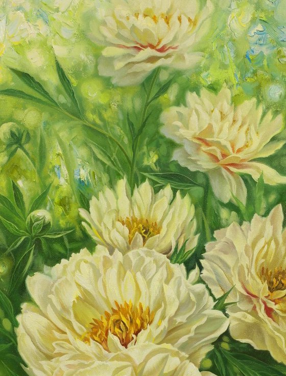 Peonies 40х100 cm