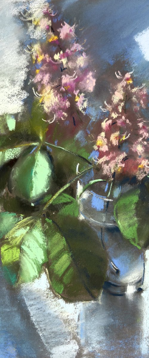 Pink Chestnut Flower by Olha Laptieva