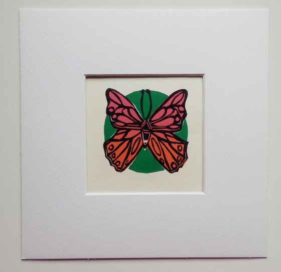 Pink and Orange Butterfly