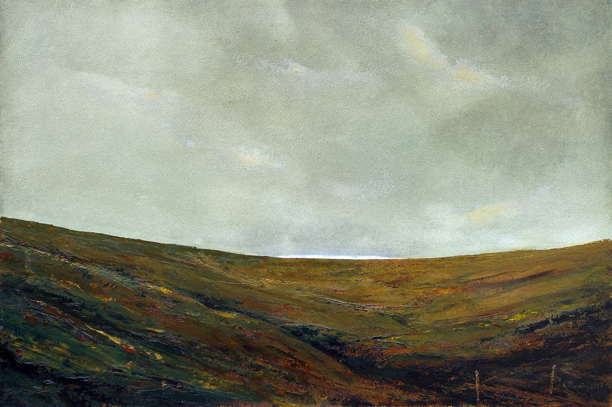 Landscape Oil Painting By Richard Manning, 36 X 24", Landscape-51, Original Artwork