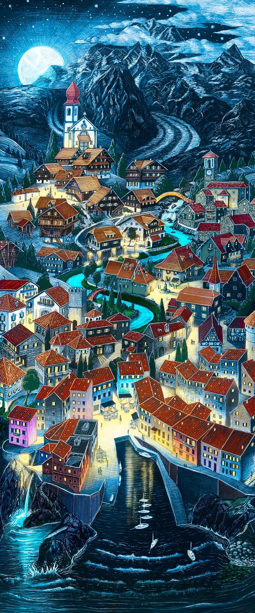 Villaggio dell'Euro Coloured by Graham McKenzie-Smith