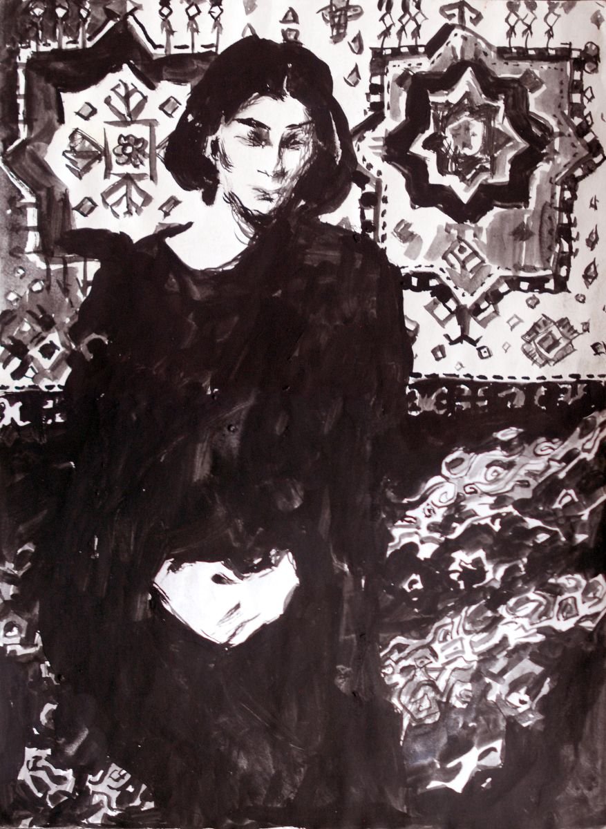 portrait of a woman by Jaroslav Leonets