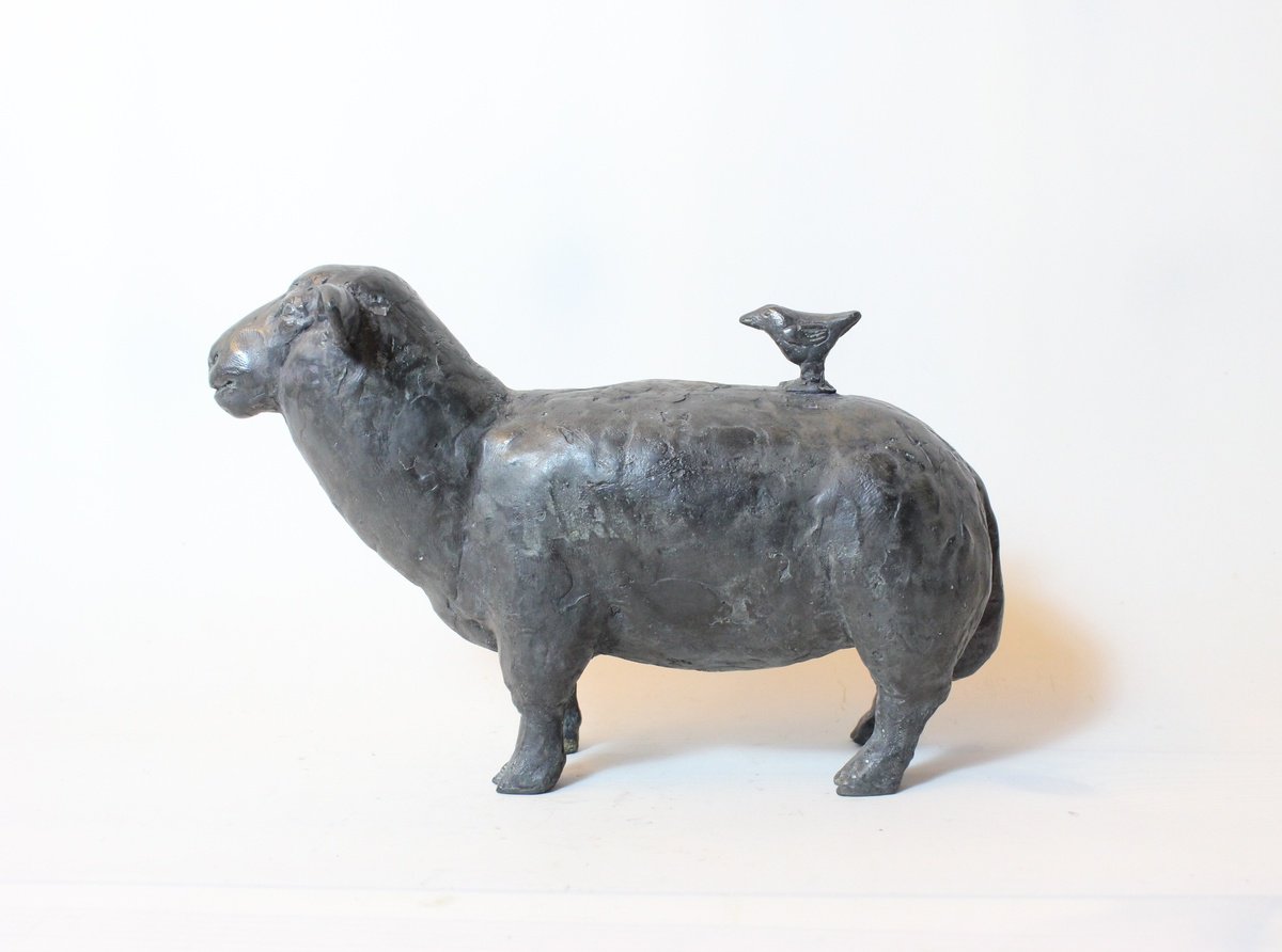 Impressionistic Bronze Sculpture , Shared Silence By Nerijus Kisielius, 7 X 5, Artwork For Sale On Artfinder