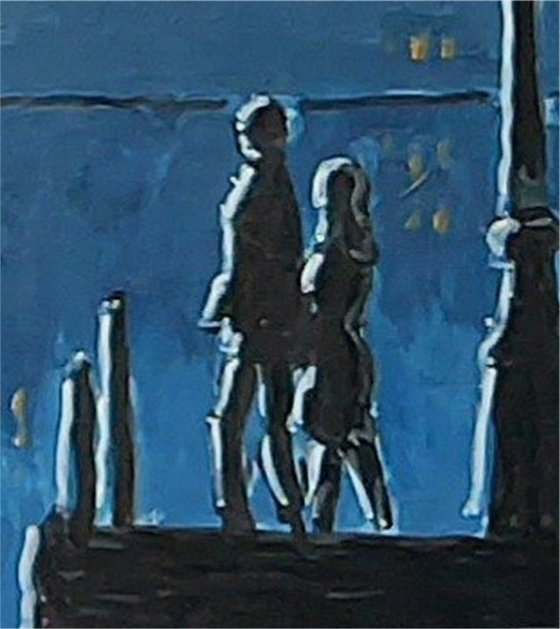 venetian nocturne with comet