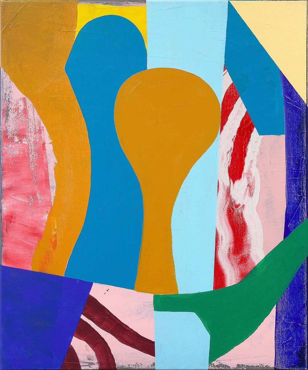 Geometric Abstract Acrylic Painting By Tommy Lennartsson, 20 X 24", #003, Original Artwork