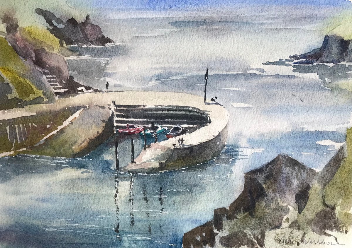 Porthclais Harbour from the cost path by Vicki Washbourne