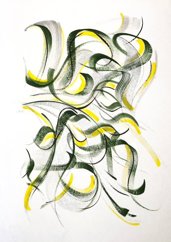 Abstract Calligraphy 'Meadow'