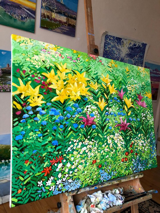 Yellow lilies