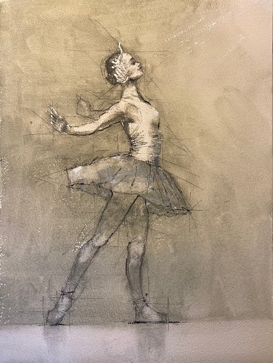 Odette (the white swan) in Swan Lake