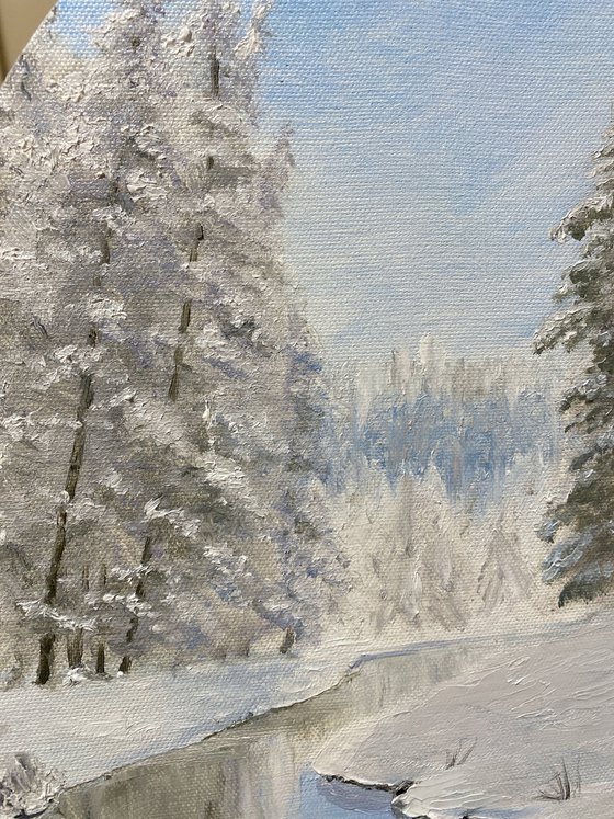 Pure Winter, 30 х 40 cm, oil on canvas