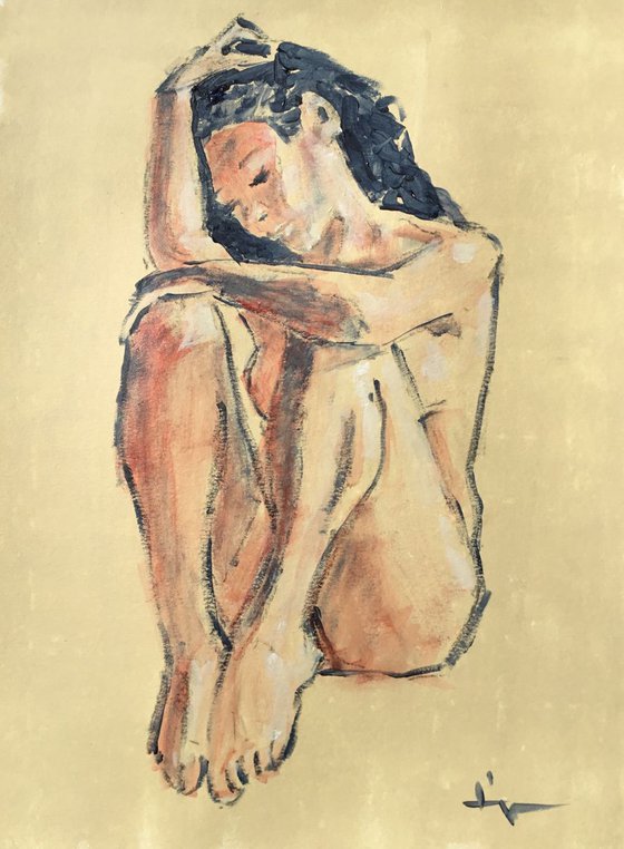 Nude (nu assis)