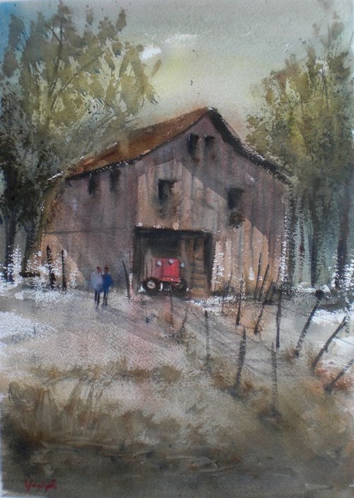 old barn by Giorgio Gosti