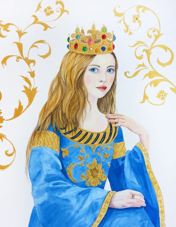 medieval princess painting
