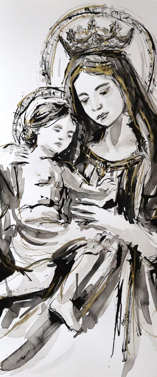 Madonna and Child by Antigoni Tziora