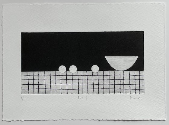 Quiet Interior No.9 drypoint print