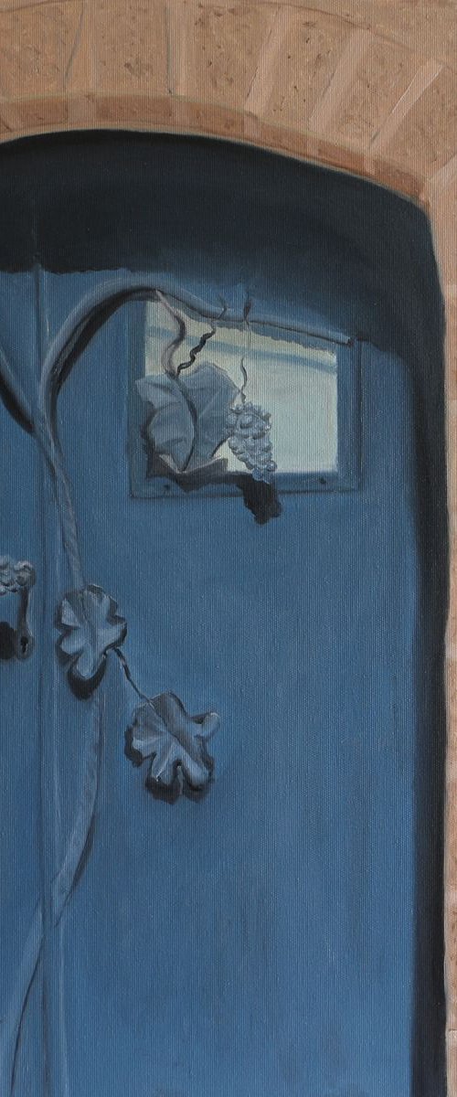 Knock, 60x60cm by Ildiko Mecseri