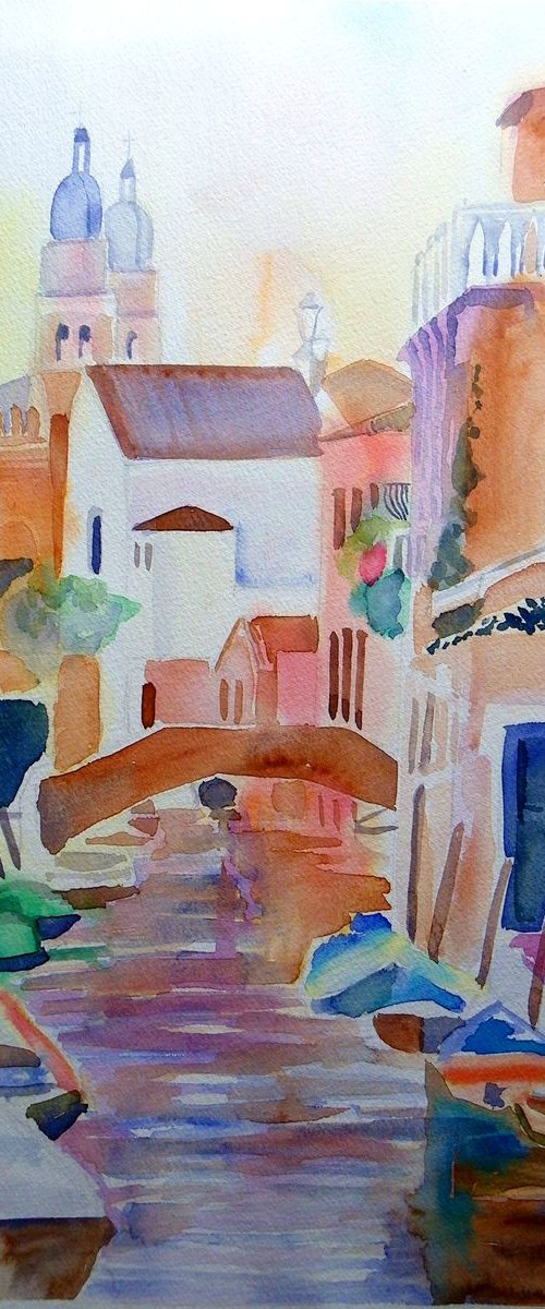 Venetian Canal by Mary Stubberfield