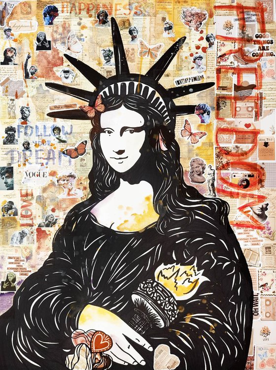 Mona Lisa Statue of Liberty