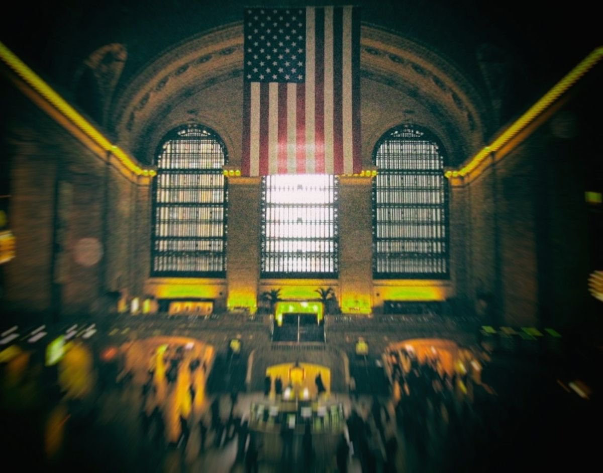 Abstract Transport Photograph By Marc Ehrenbold, 35 X 30", Grand Central Station, Original Artwork