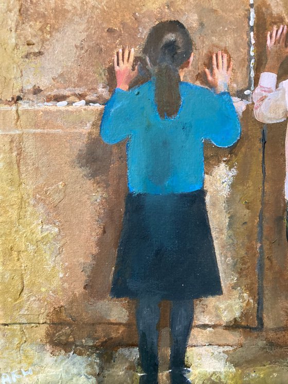 Children at the Western Wall