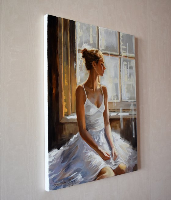 A ballerina at the window