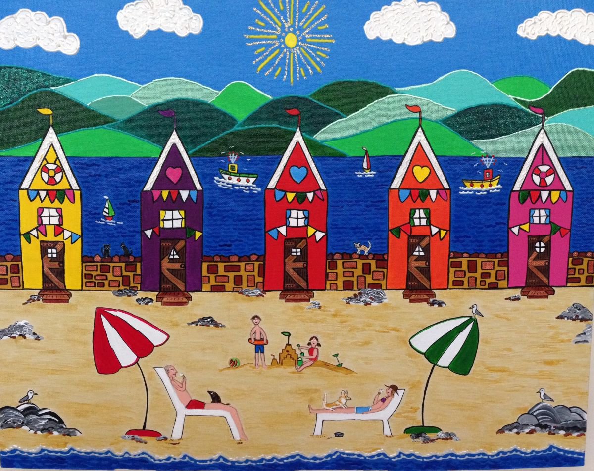 Family Fun At The Seaside by Julie Stevenson