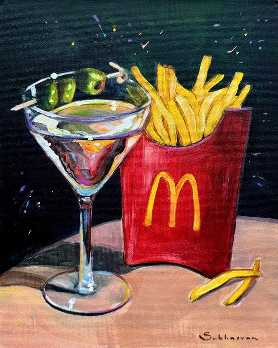 Martini and Fries