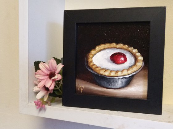 Little Bakewell tart still life