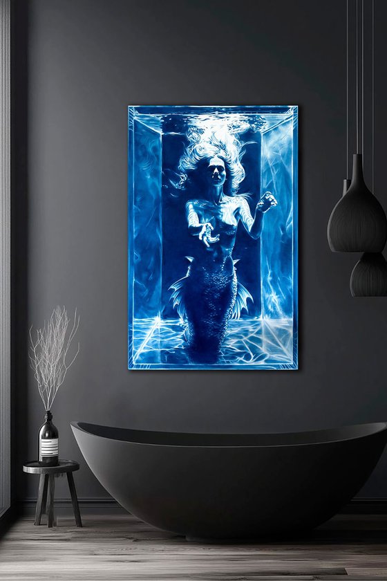 The Mermaid's Secret - Large Blue Nude