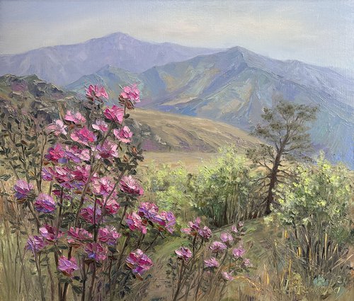 Spring in the mountains by Larisa Batenkova