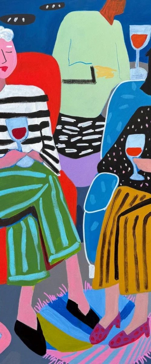 Cozy Friends With Wine by Sasha Robinson