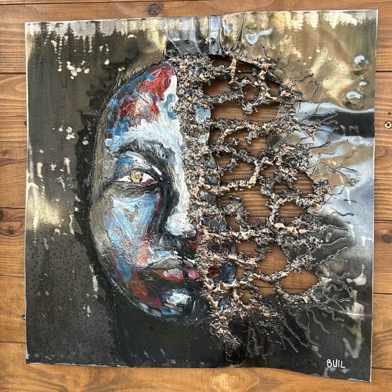 Wall sculpture - Shadow in the Night