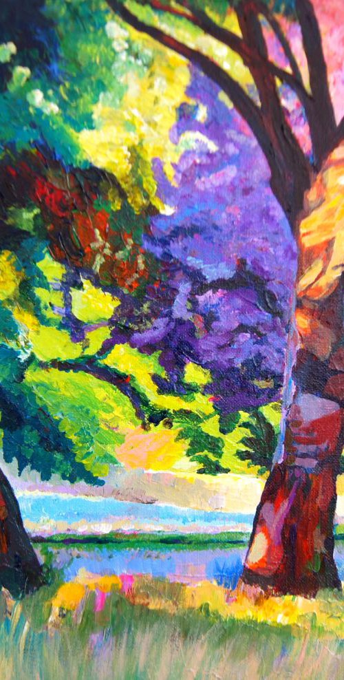 The purple tree by Karen Wilcox