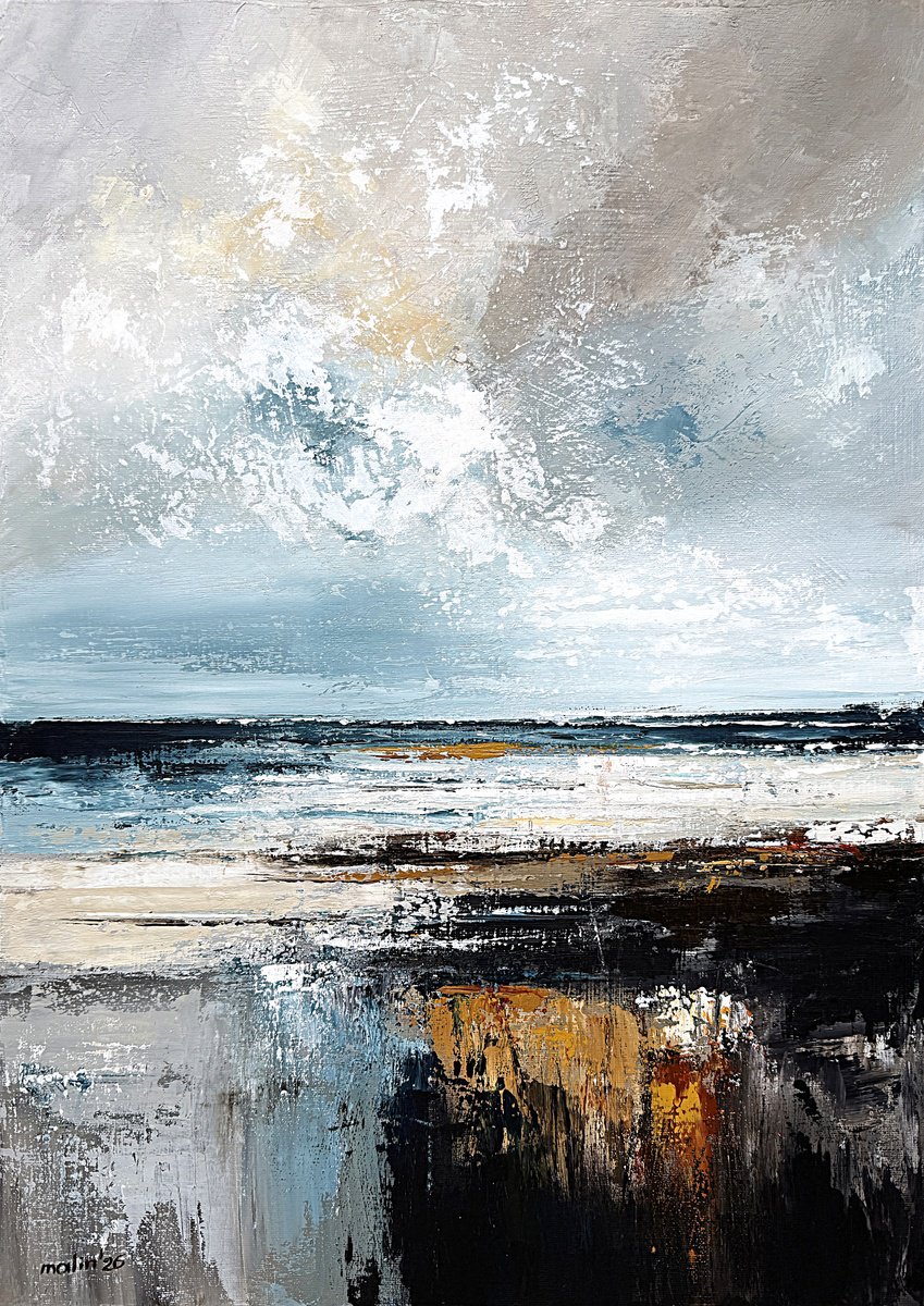Light Breaking Over Deep Waters By Tatiana Malinovscaia, 20 X 28, Artwork For Sale On Artfinder