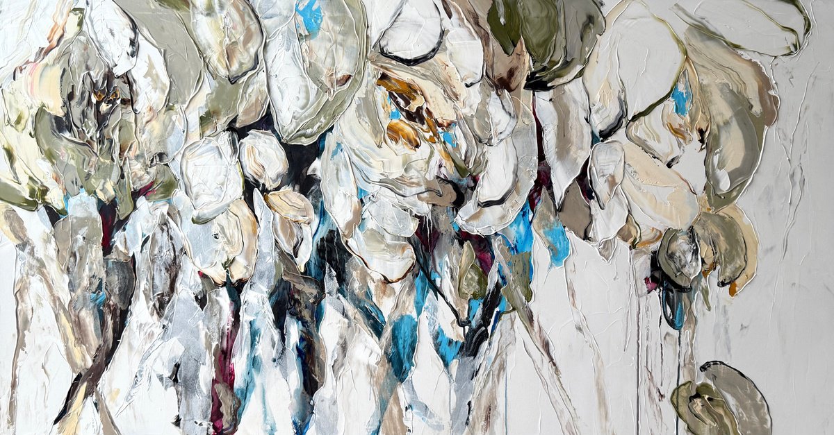 Impressionistic Landscape Acrylic Painting By Tetiana Hutsul, 63 X 33", I Still Love You, Original Artwork