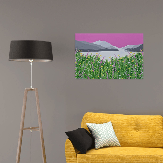 Helvellyn across Thirlmere, The Lake District