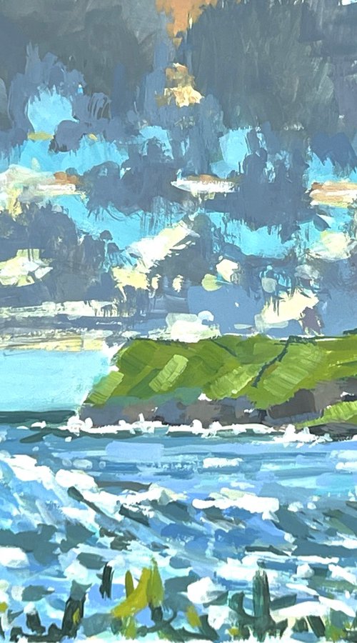 Pentire Point, Polzeath by Louise Gillard