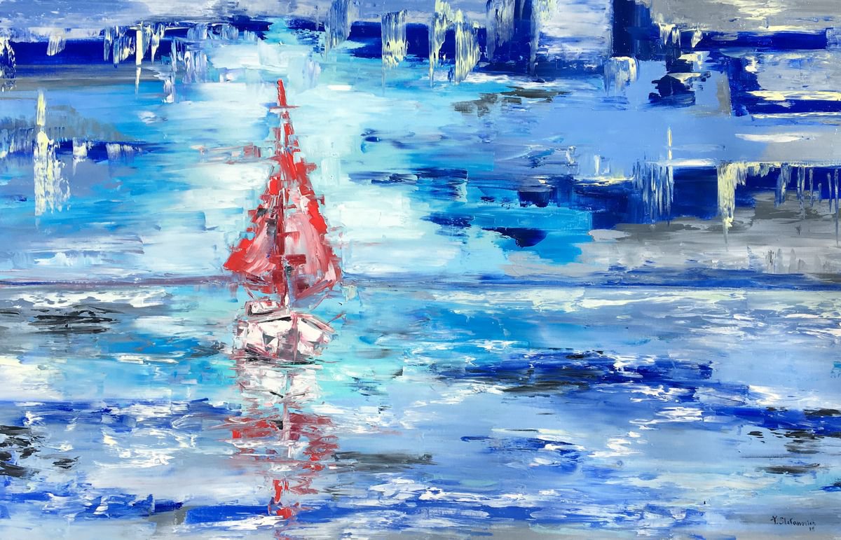 Assol, FREE SHIPPING 140 x 90 cm by Tanya Stefanovich
