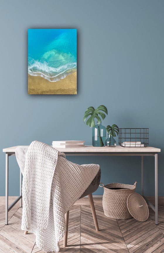 Peaceful beach - Ocean painting