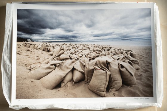 Sandbags on Portobello Beach, edition 3 of 5