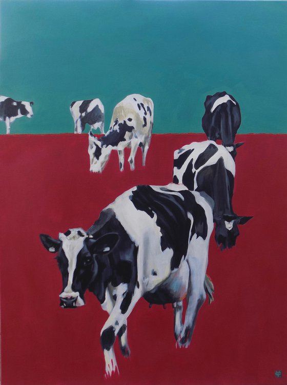 Cow painting called 'Dairy Fusion'