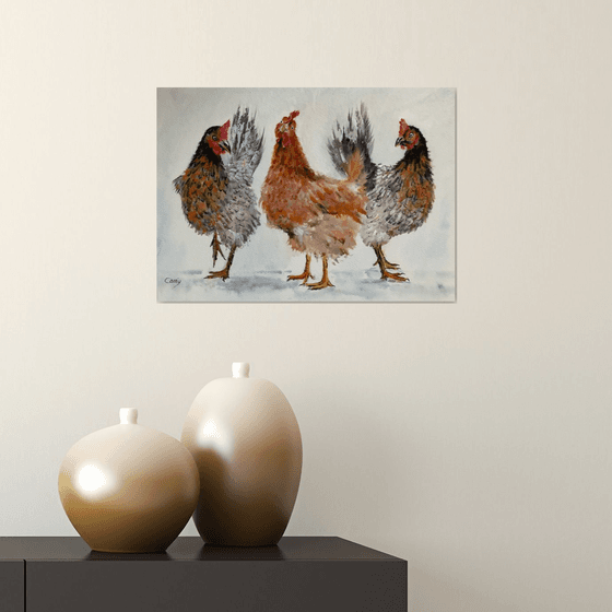 Three Chickens