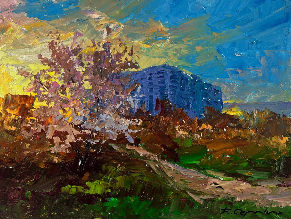 Evening Envelops The City By Boris Serdyuk, 12 X 9, Artwork For Sale On Artfinder