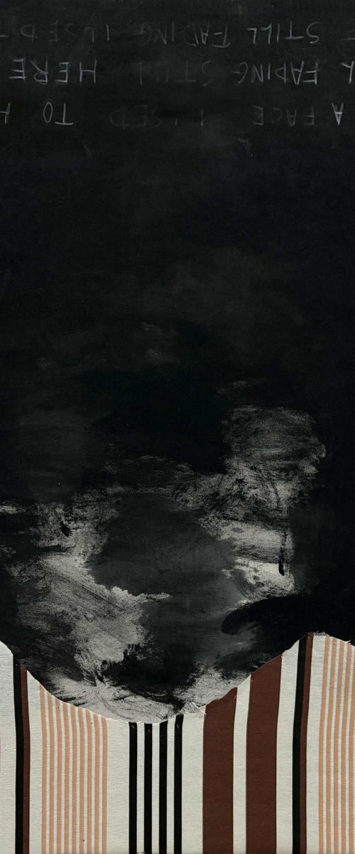 Abstract Face in Black by Gela MIKAVA