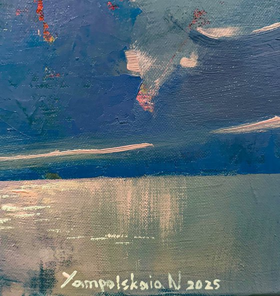 Clouds. Blushing Sky of Taormina